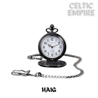Haig Scottish Family Clan Crest Pocket Watch