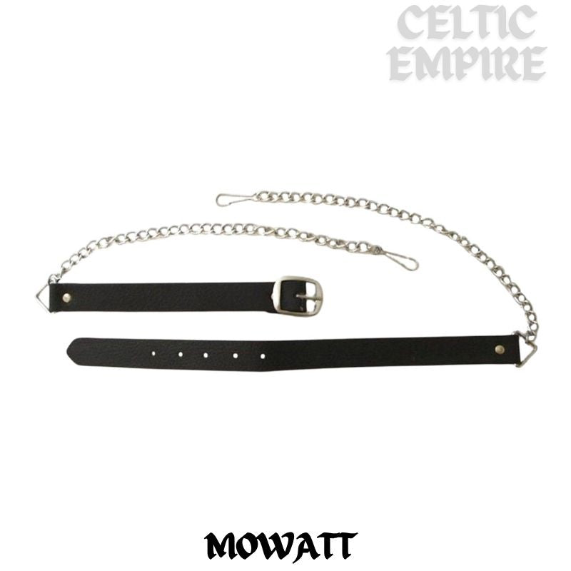 Mowatt Scottish Family Clan Badge Sporran, Leather
