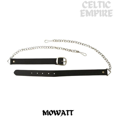 Mowatt Scottish Family Clan Badge Sporran, Leather