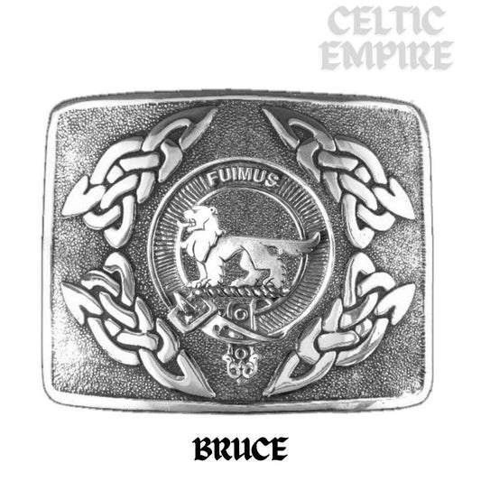 Bruce Family Clan Crest Interlace Kilt Belt Buckle