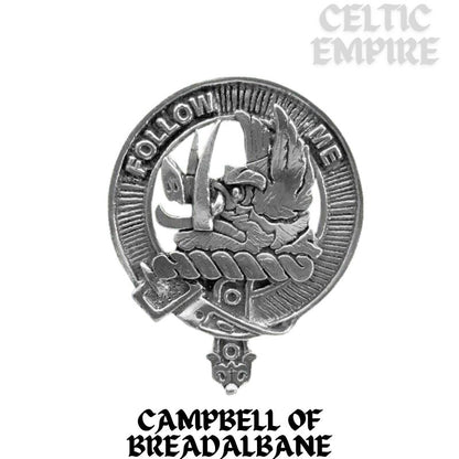 Campbell Breadalbane Family Clan Crest Interlace Drop Pendant