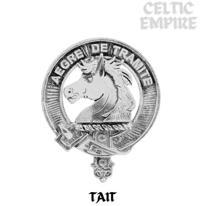 Tait Family Clan Badge Scottish Plaid Brooch