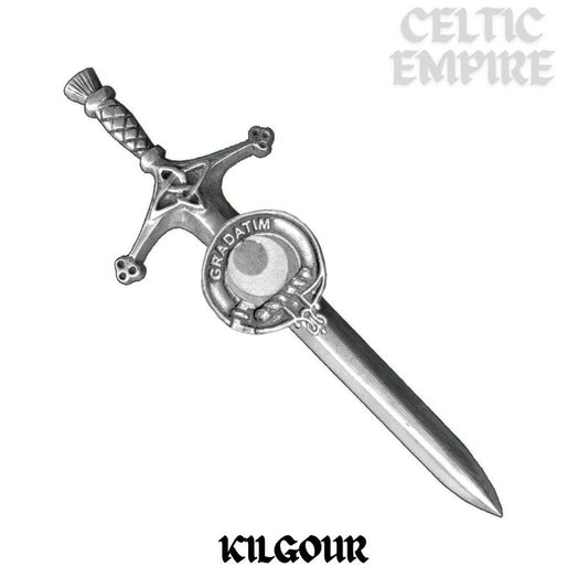 Kilgour Family Clan Crest Kilt Pin, Scottish Pin