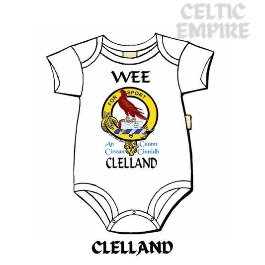 Clelland Scottish Family Clan Crest Baby Jumper