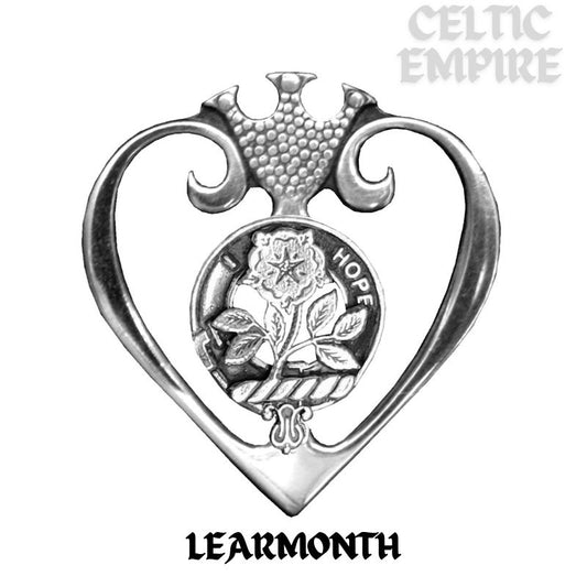 Learmonth Family Clan Crest Luckenbooth Brooch or Pendant
