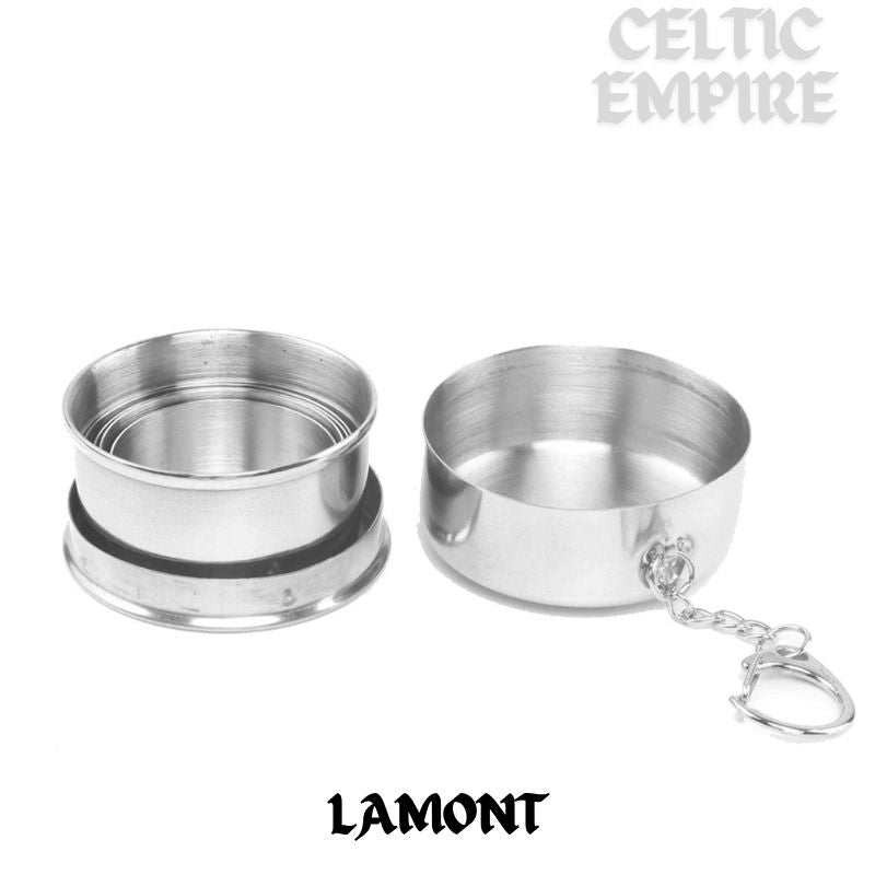 Lamont Scottish Family Clan Crest Folding Cup Key Chain