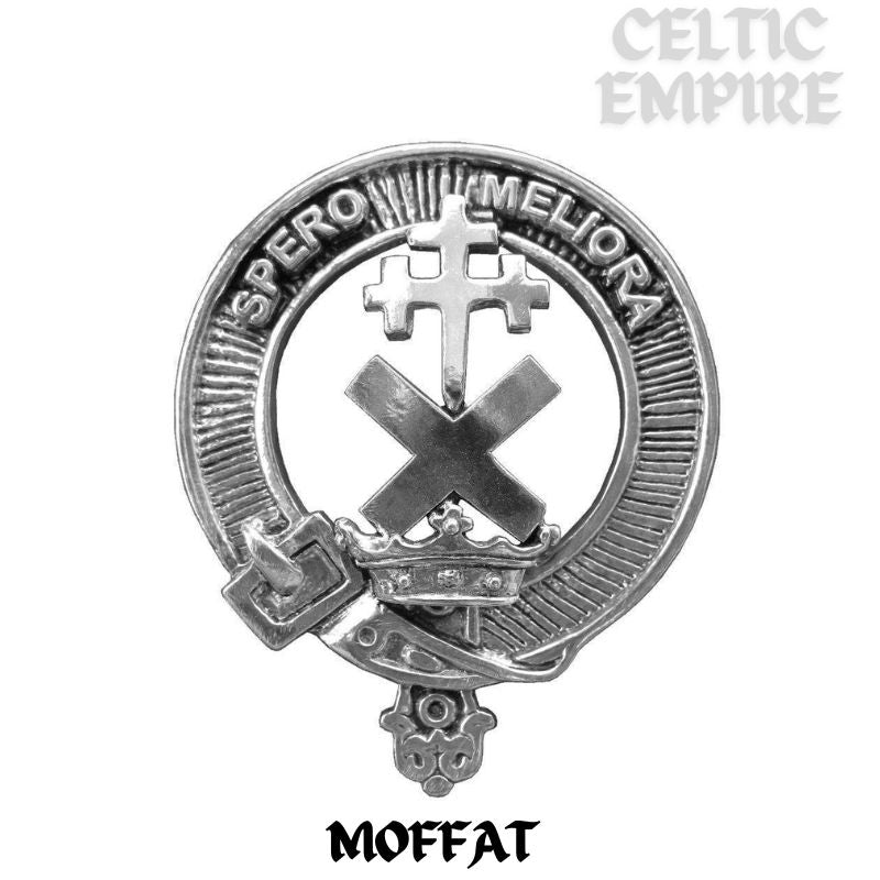Moffatt Family Clan Crest Scottish Cap Badge