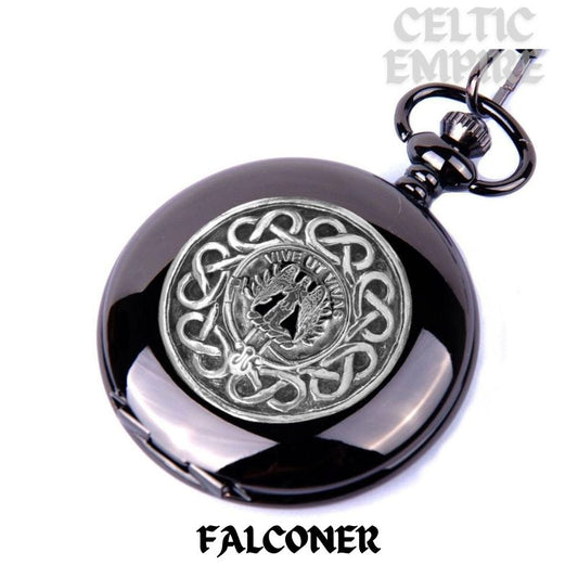 Falconer Scottish Family Clan Crest Pocket Watch