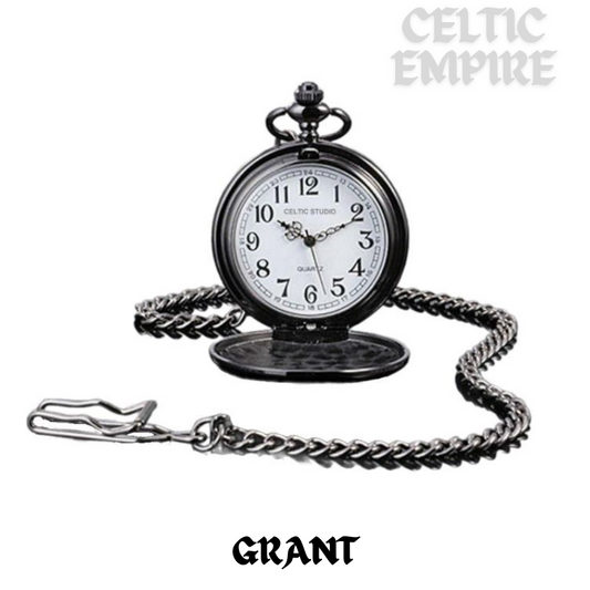 Grant Scottish Family Clan Crest Pocket Watch