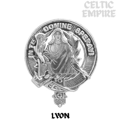 Lyon Scottish Family Clan Badge Sporran, Leather