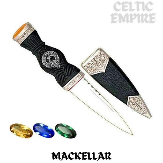 MacKellar Family Clan Crest Sgian Dubh, Scottish Knife