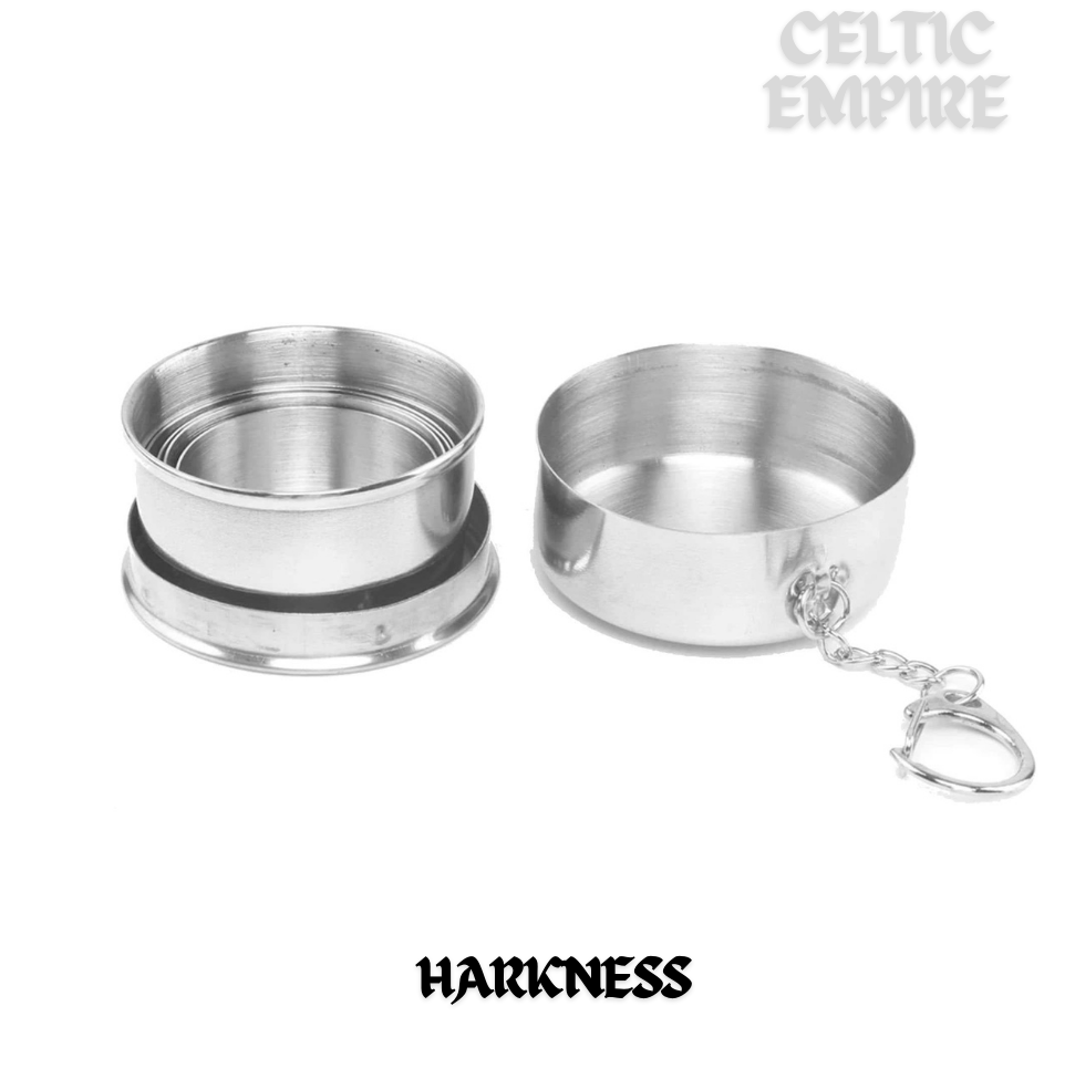 Harkness Scottish Family Clan Crest Folding Cup Key Chain