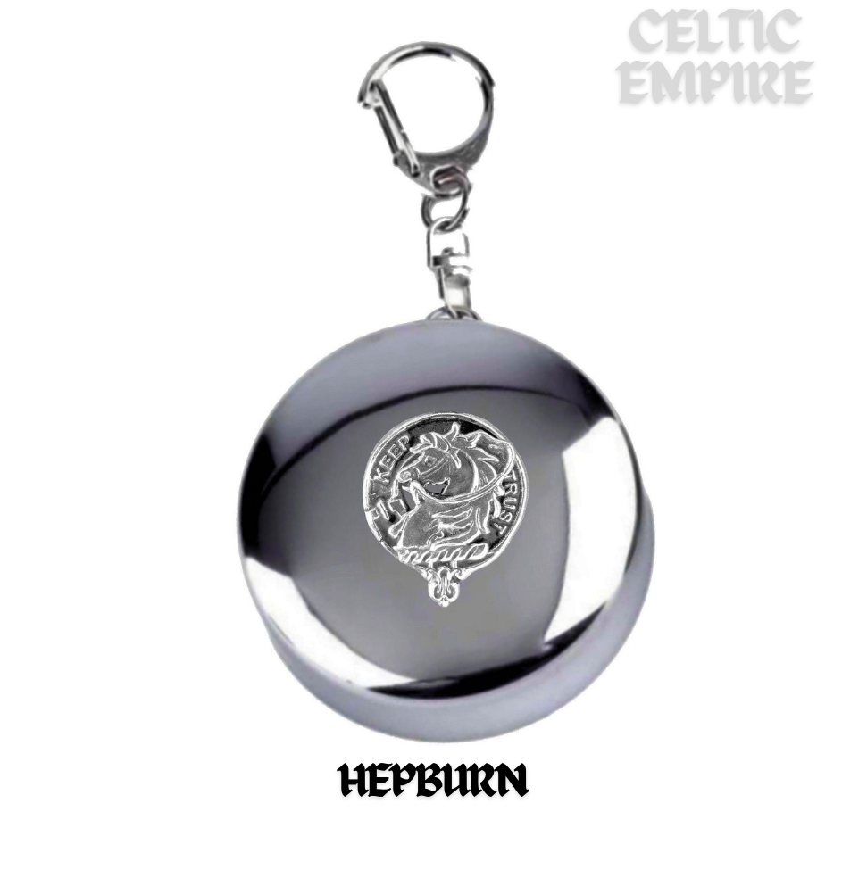 Hepburn Scottish Family Clan Crest Folding Cup Key Chain