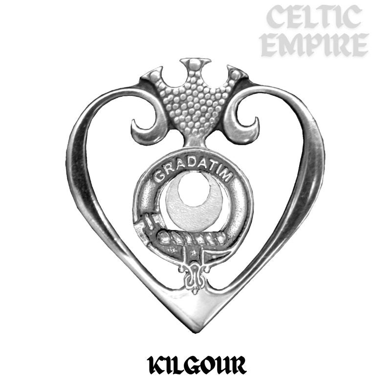 Kilgour Family Clan Crest Luckenbooth Brooch or Pendant