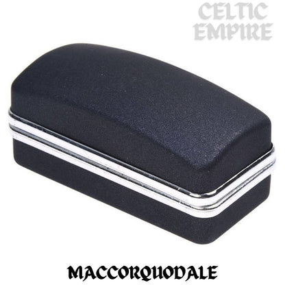 MacCorquodale Family Clan Crest Scottish Cufflinks; Pewter, Sterling Silver and Karat Gold