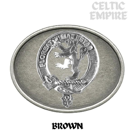 Brown Family Clan Crest Regular Buckle