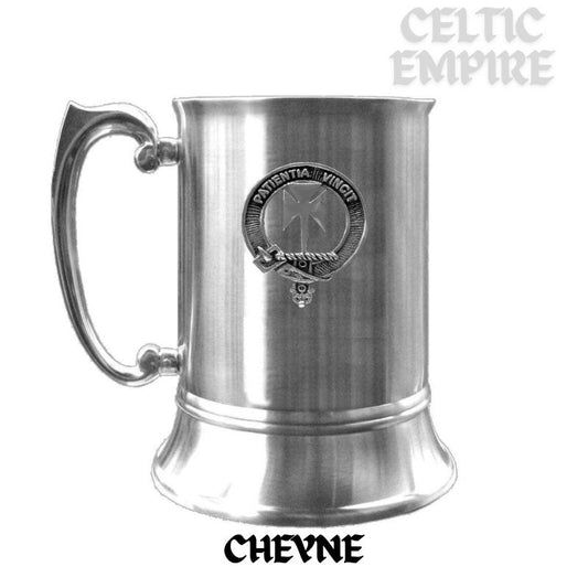Cheyne Scottish Family Clan Crest Badge Tankard