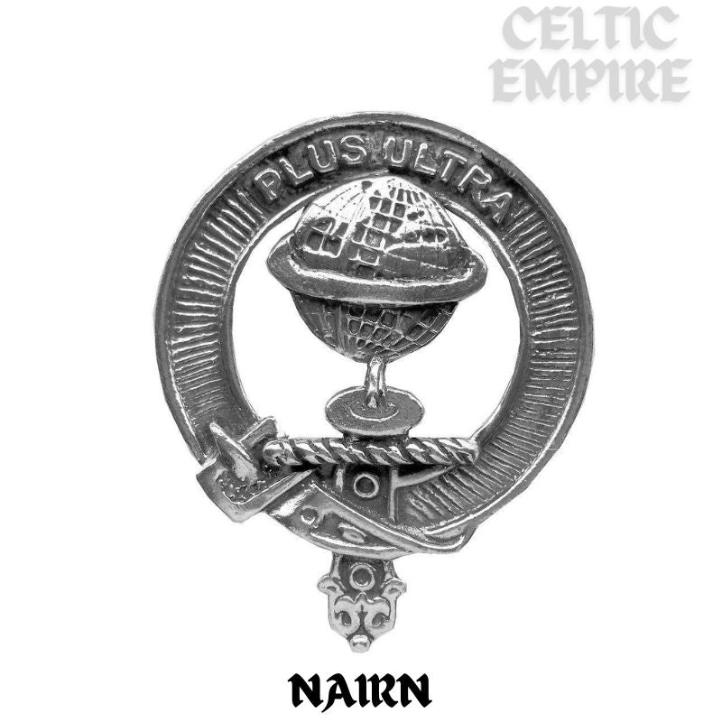 Nairn Family Clan Crest Stick or Cravat pin, Sterling Silver