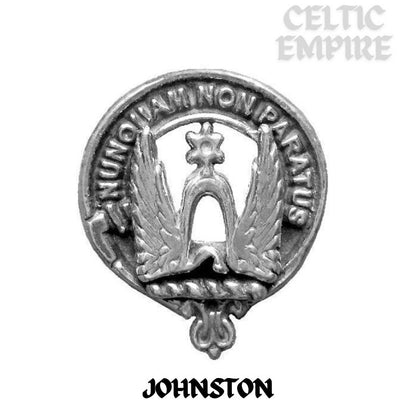 Johnston Interlace Family Clan Crest Sgian Dubh, Scottish Knife