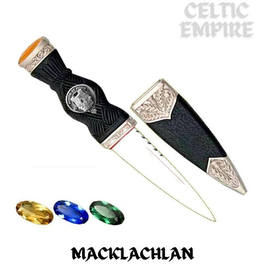MacLachlan Family Clan Crest Sgian Dubh, Scottish Knife