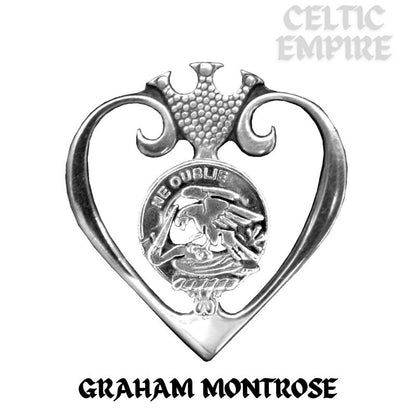 Graham Montrose Family Clan Crest Luckenbooth Brooch or Pendant