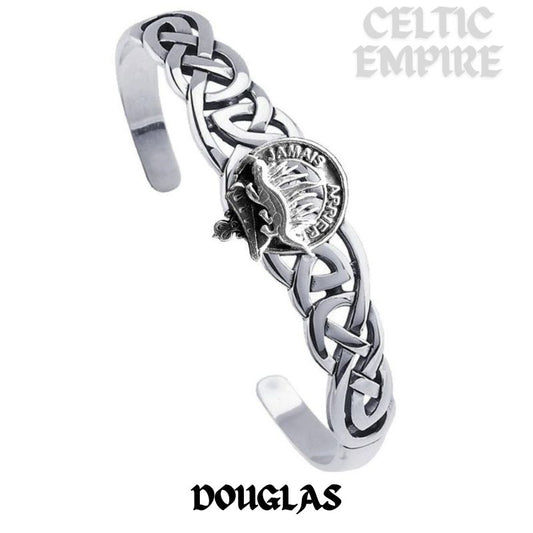 Douglas Family Clan Crest Celtic Cuff Bracelet