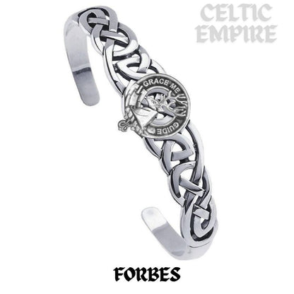 Forbes Family Clan Crest Celtic Cuff Bracelet