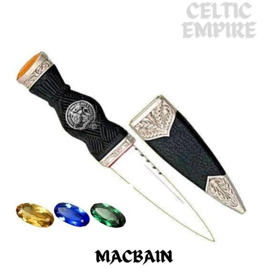 MacBain Family Clan Crest Sgian Dubh, Scottish Knife