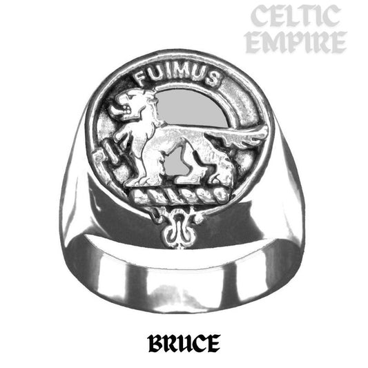 Bruce Scottish Family Clan Crest Ring ~  Sterling Silver and Karat Gold