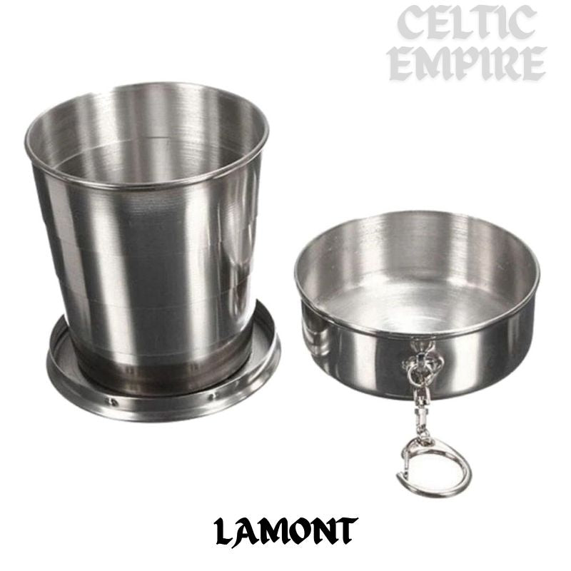 Lamont Scottish Family Clan Crest Folding Cup Key Chain