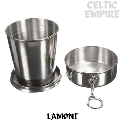 Lamont Scottish Family Clan Crest Folding Cup Key Chain