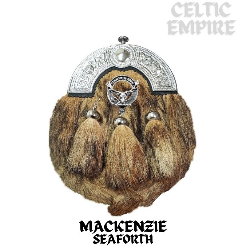 MacKenzie (Seaforth) Scottish Family Clan Crest Badge Dress Fur Sporran