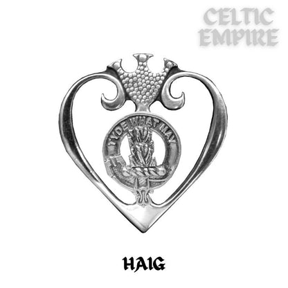 Haig Family Clan Crest Luckenbooth Brooch or Pendant