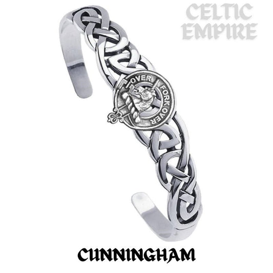 Cunningham Family Clan Crest Celtic Cuff Bracelet
