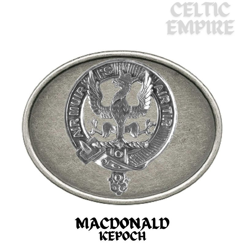 MacDonald Keppoch Family Clan Crest Regular Buckle
