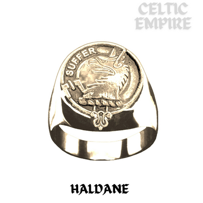 Haldane Scottish Family Clan Crest Ring