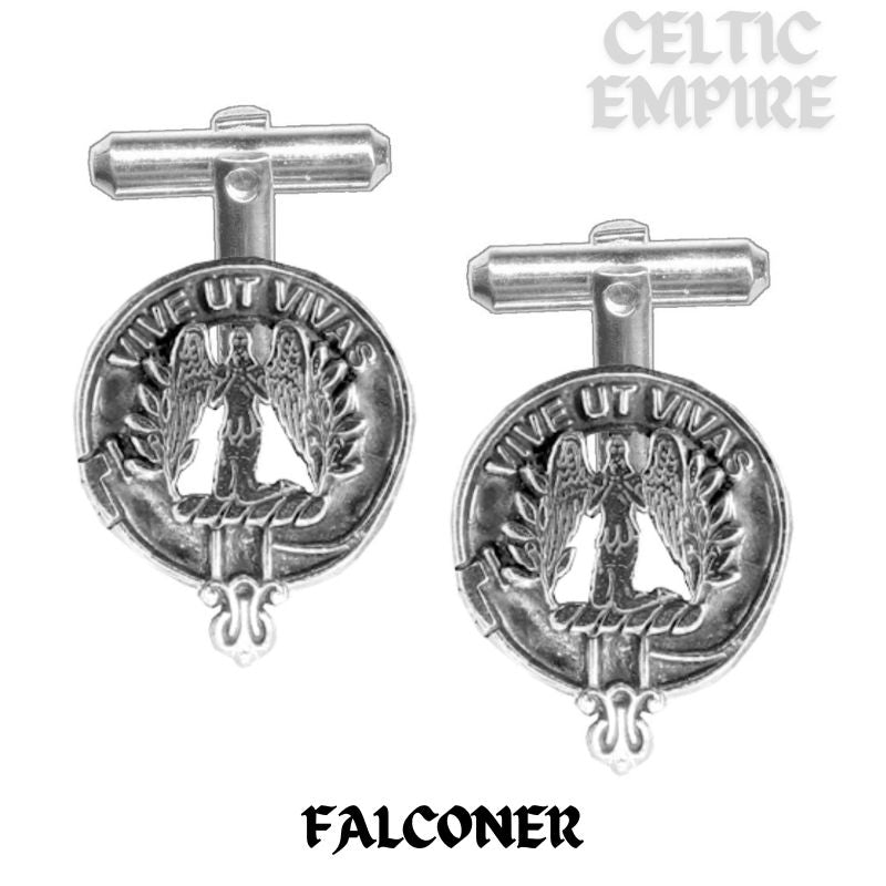 Falconer Scottish Family Clan Crest Cufflinks