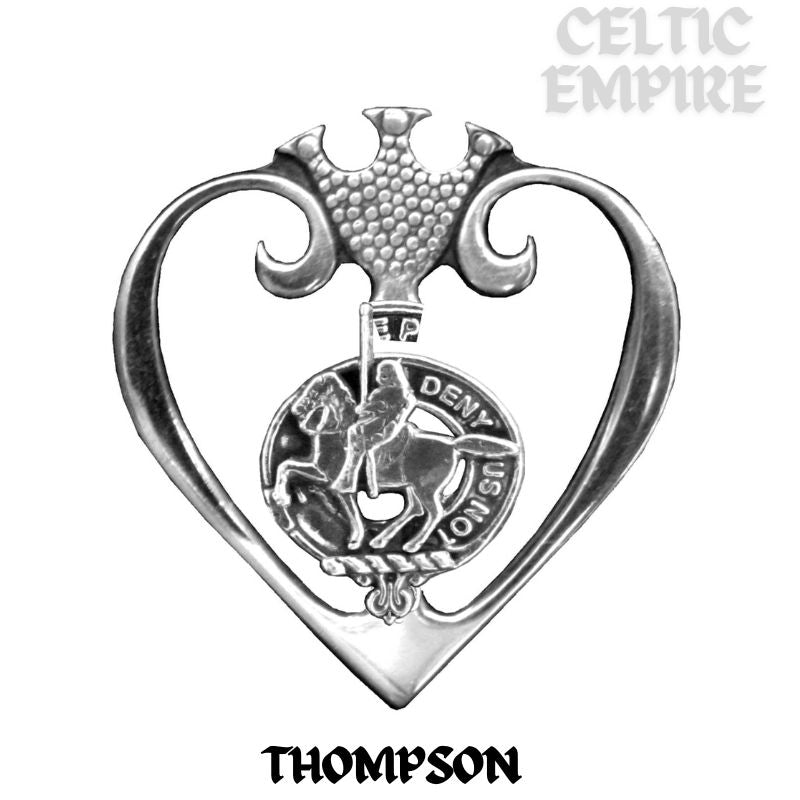 Thompson Family Clan Crest Luckenbooth Brooch or Pendant