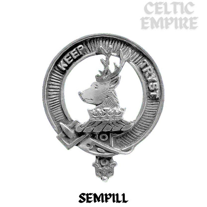 Sempill Family Clan Crest Sgian Dubh, Scottish Knife