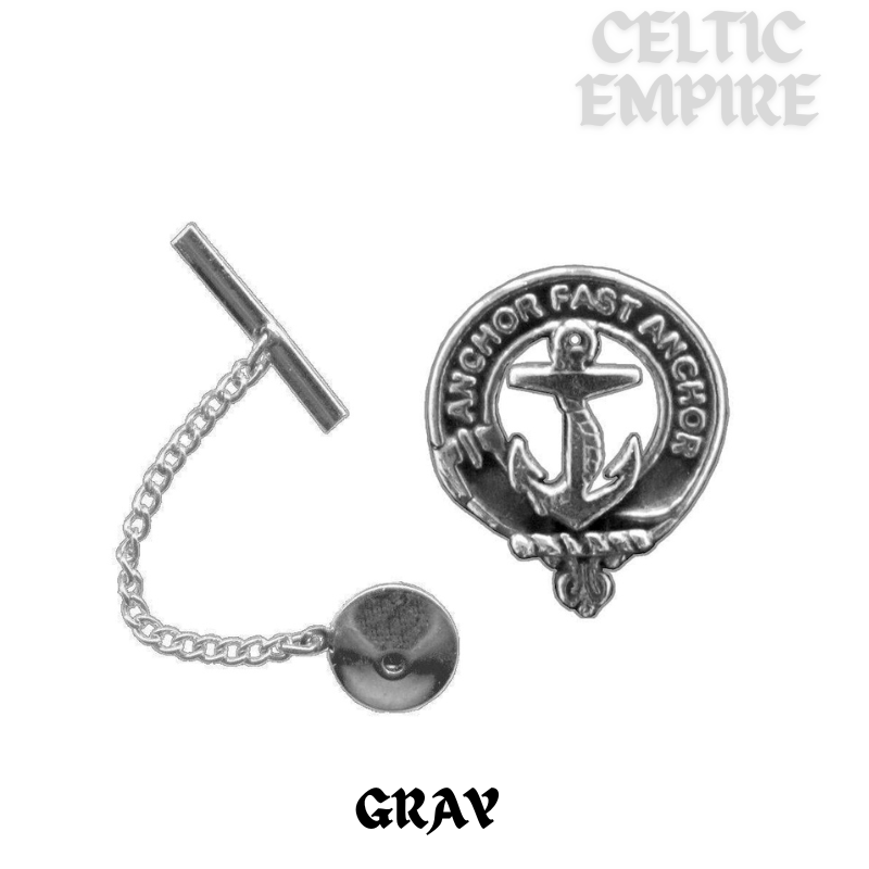 Gray Family Clan Crest Scottish Tie Tack/ Lapel Pin