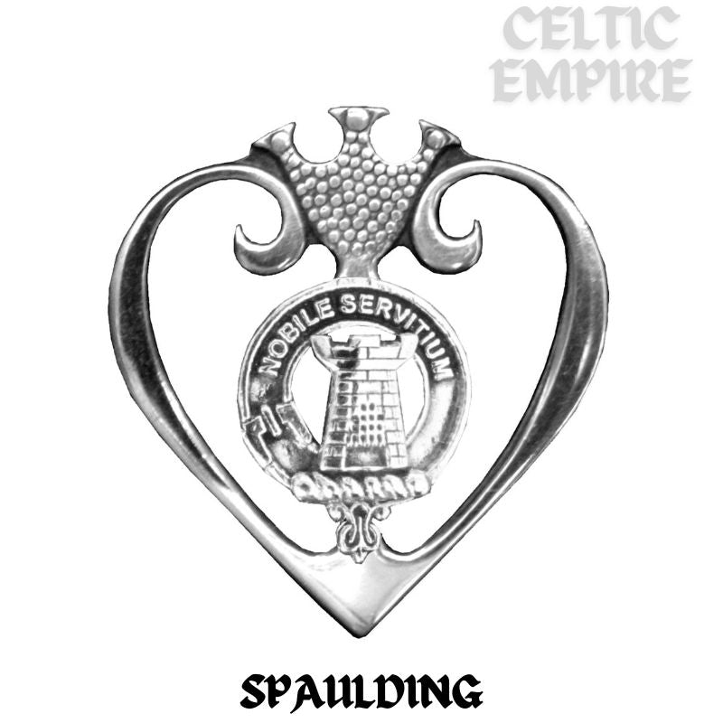 Spaulding Family Clan Crest Luckenbooth Brooch or Pendant