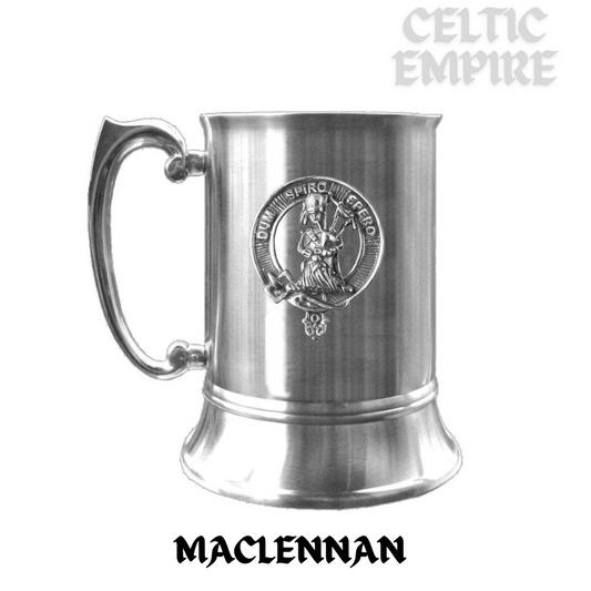 MacLennan Scottish Family Clan Crest Badge Tankard
