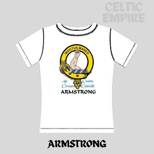 Armstrong Scottish Family Clan Crest Full T-Shirt, Family Crest Shirt