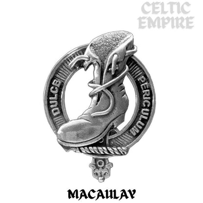 Macaulay Family Clan Crest Scottish Cap Badge