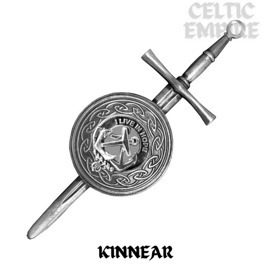Kinnear Scottish Family Clan Dirk Shield Kilt Pin