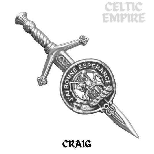 Craig Scottish Family Small Clan Kilt Pin