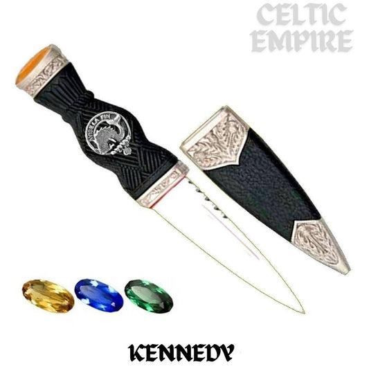 Kennedy Family Clan Crest Sgian Dubh, Scottish Knife