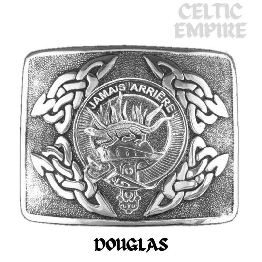 Douglas Family Clan Crest Interlace Kilt Belt Buckle