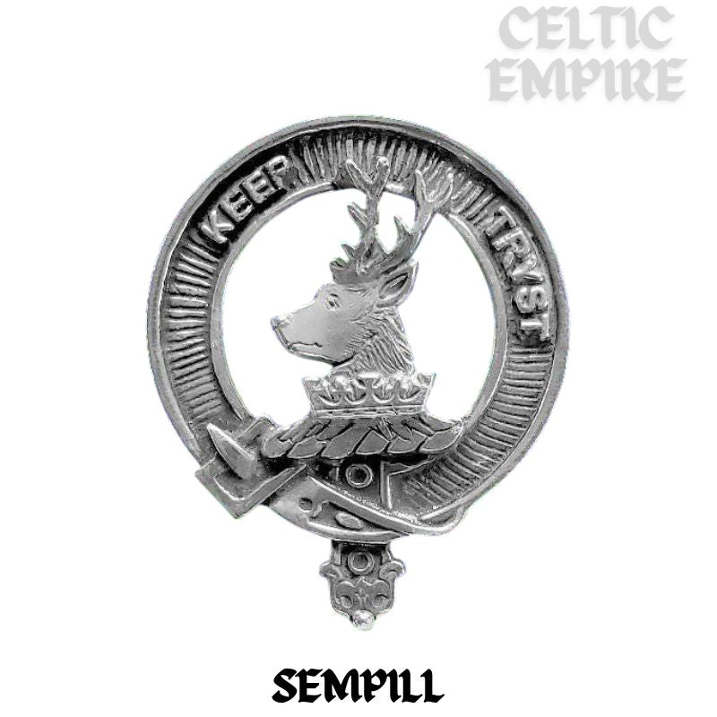 Sempill Scottish Family Clan Dirk Shield Kilt Pin