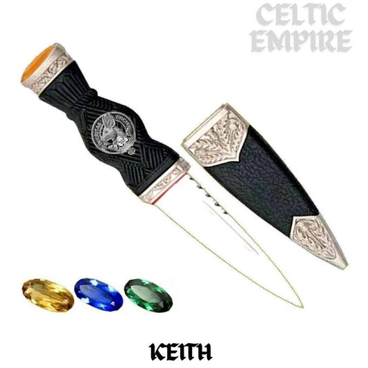 Keith Family Clan Crest Sgian Dubh, Scottish Knife